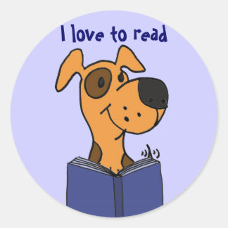 AG- Me encanta leer pegatinas de personalizados de