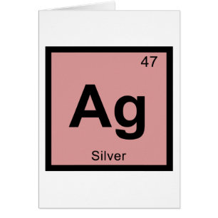 Ag - Química de la Plata Símbolo de la Tabla Perió