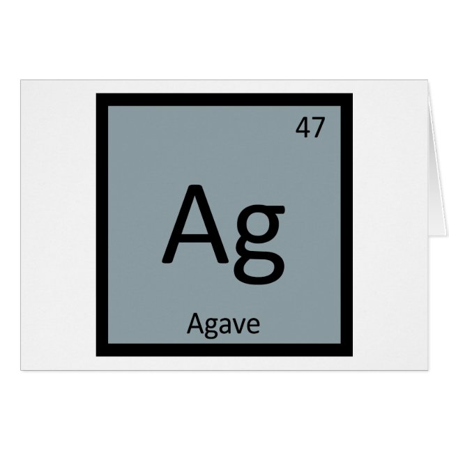 Ag - Símbolo de tabla periódica de química del néc (Anverso (Horizontal))
