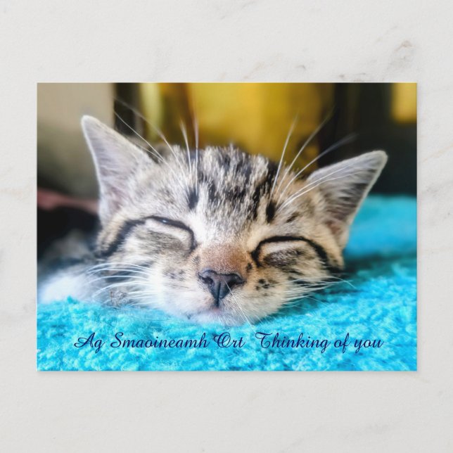 Ag Smaoineamh Ort Pensando en ti postal (Anverso)