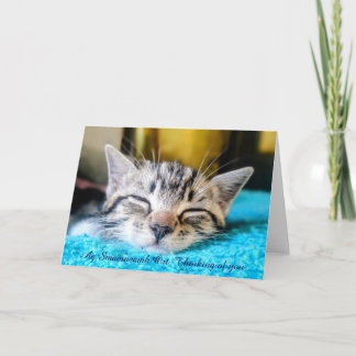 Ag Smaoineamh Ort Pensando en ti tarjeta doblada