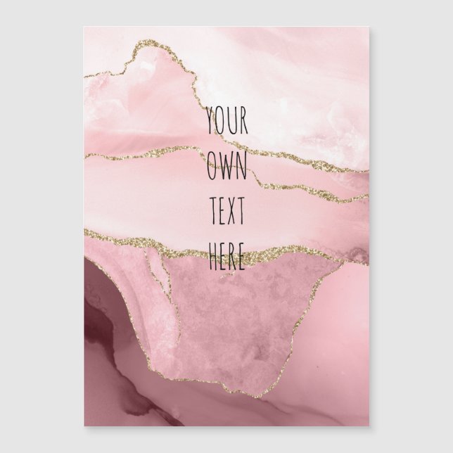 Agante de oro de Rubor | Crea tu propia tarjeta ma (Anverso)