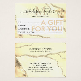 Agante de Purpurina de oro de certificado de regal