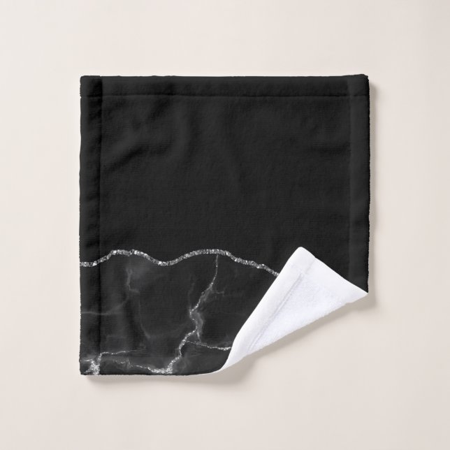Agante dorado de mármol de plata negra (Toallita)