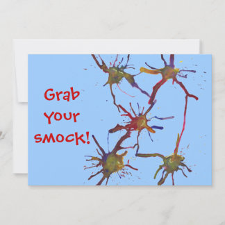 ¡Agarra tu smog! Pintar invitaciones de cumpleaños