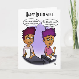 Agarrado En Tarjeta De Saludo De Lápiz