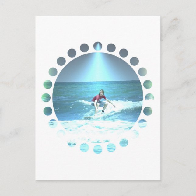 Agarrando la postal de Surf (Anverso)