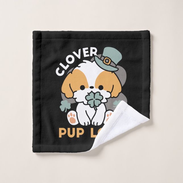 Agarre afortunado con Clover - Regalo del Día de S (Toallita)