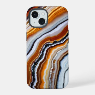 Ágata Geoda Rojo Naranja Blanco Gris