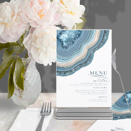 Agate Geode Purpurina Boda Dusty Blue ID647