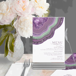 Agate Geode Purpurina Boda Violet ID647