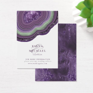 Agate Geode Purpurina Boda Violet ID647