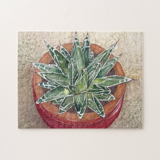 Agave en el rompecabezas del rompecabezas del pozo (Horizontal)