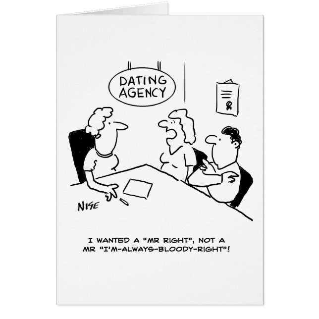 Agencia de citas - Sr. Right (Frente)