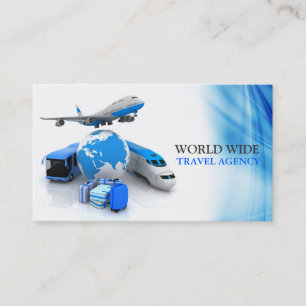 Agencia de viajes, tarjeta de presentación del age