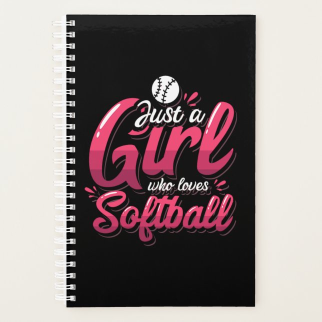 Agenda 15.Just A Girl Who Loves Softball (Anverso)