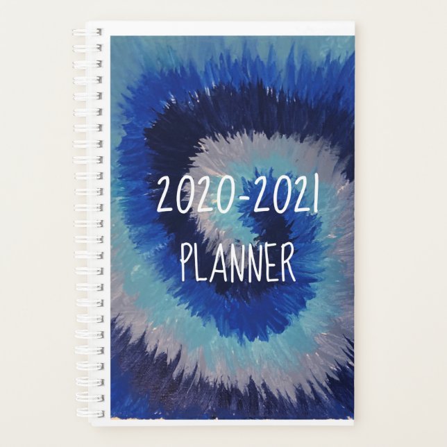Agenda 2020-2021 Planeador de tinte azul (Anverso)