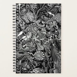 Agenda 2022 Planner - Arte original en blanco y negro