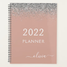 2022 Rosa Dorado Blush Rosa Plata Brillo Monograma