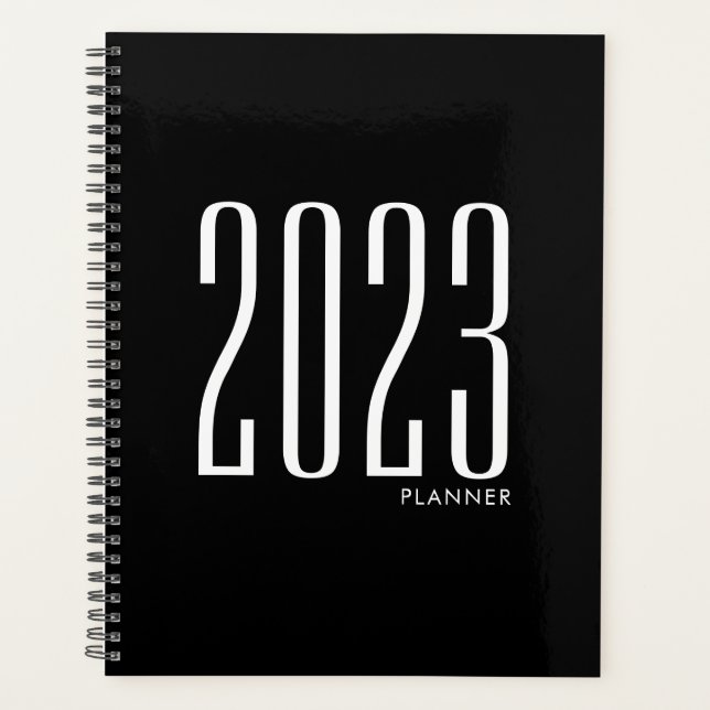 Agenda 2023 Black Weekly Monthly Non Dated (Anverso)