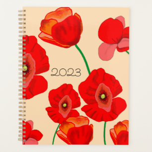 Agenda 2023 Red Poppy Field Planner
