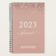 2023 Rosa Dorado Brillo Rosa Monograma Femenino