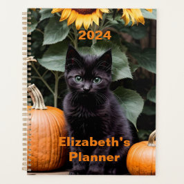 Agenda 2024 planner, 2024 kitten planner, kitten planner,