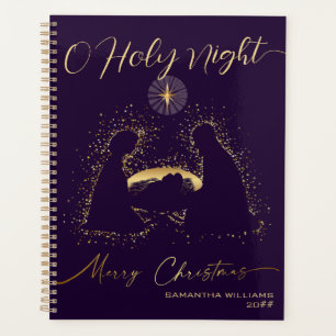 Agenda 2025 Calendar Nativity Manger O Holy Night Script