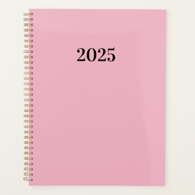 Agenda 2025 Minimalista Rosa (Anverso)