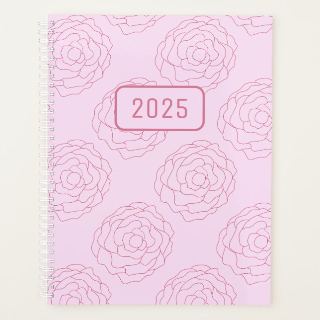 Agenda 2025: Rosas en rosa oscuro (Anverso)
