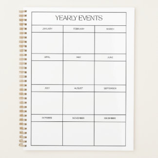 Agenda 2025 Yearly Planner | Minimalist Wall Calendar