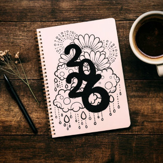 Agenda 2026 Blooming After the Rain - B & W Line Art