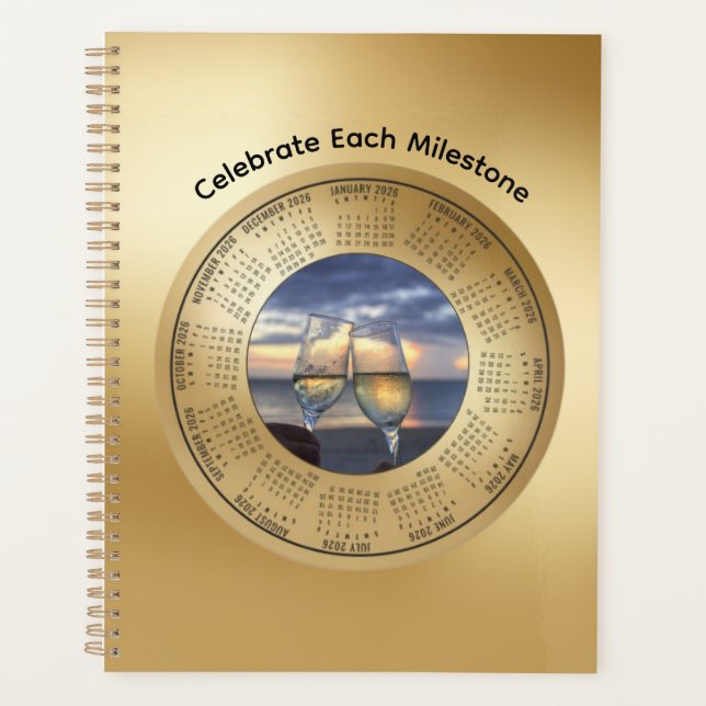 Agenda 2026 Calendar Celebrate Each Milestone (Anverso)