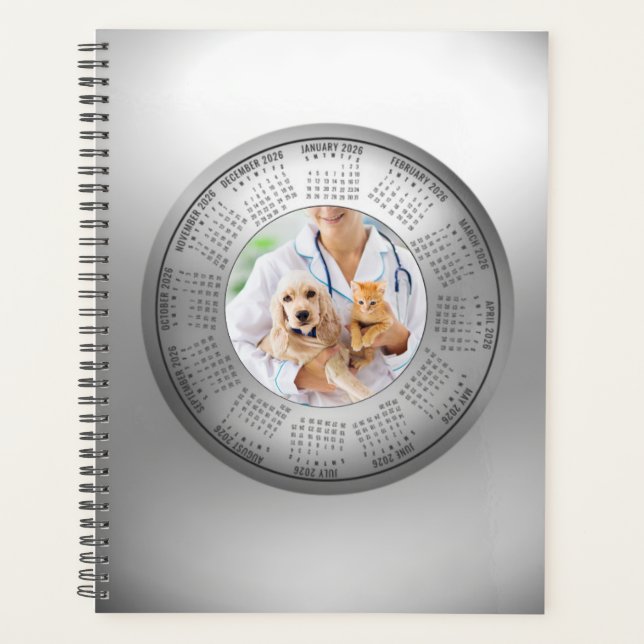 Agenda 2026 Calendar Planner Veterinarians Animal Lovers (Anverso)