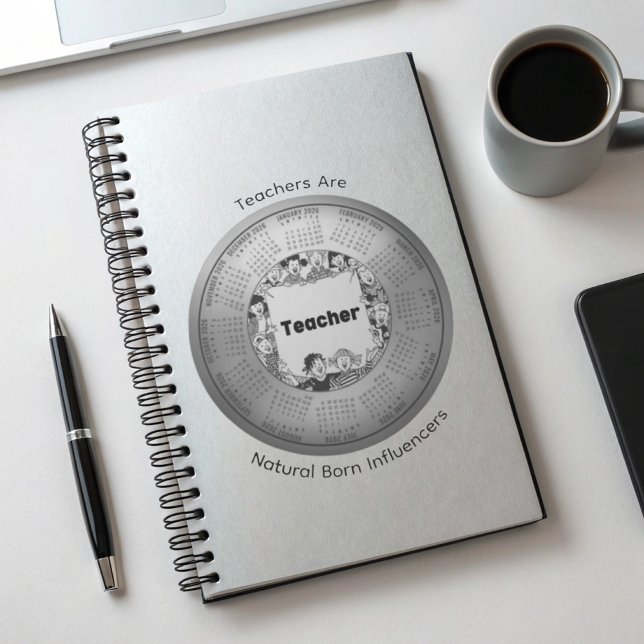 Agenda 2026 Calendar Teachers Are Natural Born Influencer (Subido por el creador)