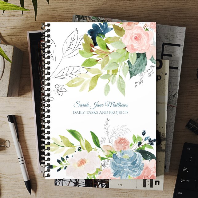 Agenda 2026 Elegante y elegante empresa acuática floral (Subido por el creador)
