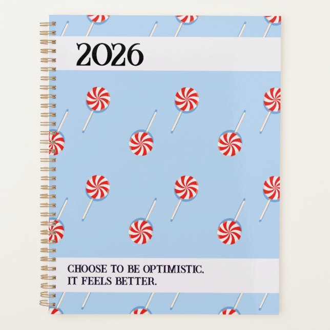 Agenda 2026 Lollipop Pattern Spiral Planner (Anverso)