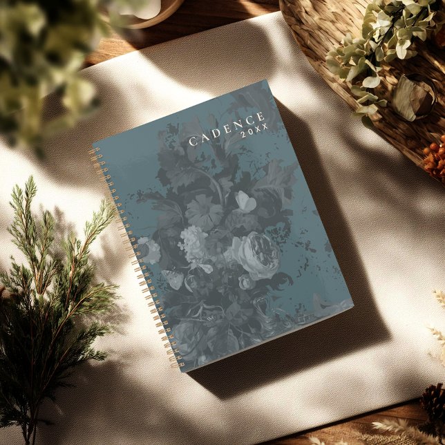 Agenda 2026 New Year Green Minimal Floral Abstract Chic (Subido por el creador)