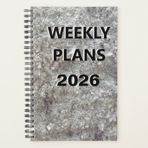 Agenda 2026 Planes Semanales Diseño de Imágenes Sencillas