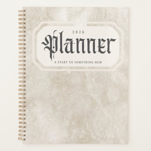 Agenda 2026 Planner – A Start to Something New (Anverso)