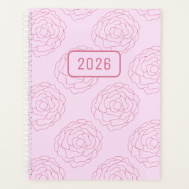 Agenda 2026 Rosas en Aumento: Rosas Rosadas Oscuras sobre
