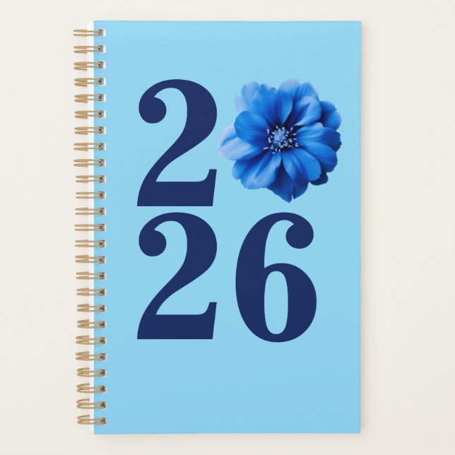 Agenda 2026 softcover planner, 5.5 x 8.25 in (Anverso)