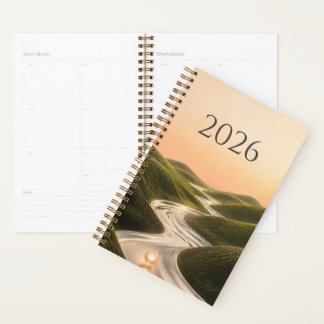 Agenda 2026 Soñador Río Plateado Colinas Verdes Minimal N