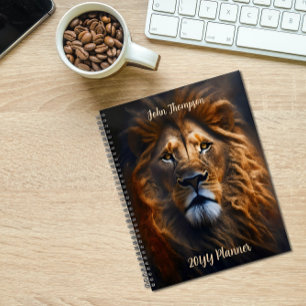 Agenda 20XX Plan mensual sin fecha de vencimiento de Lion