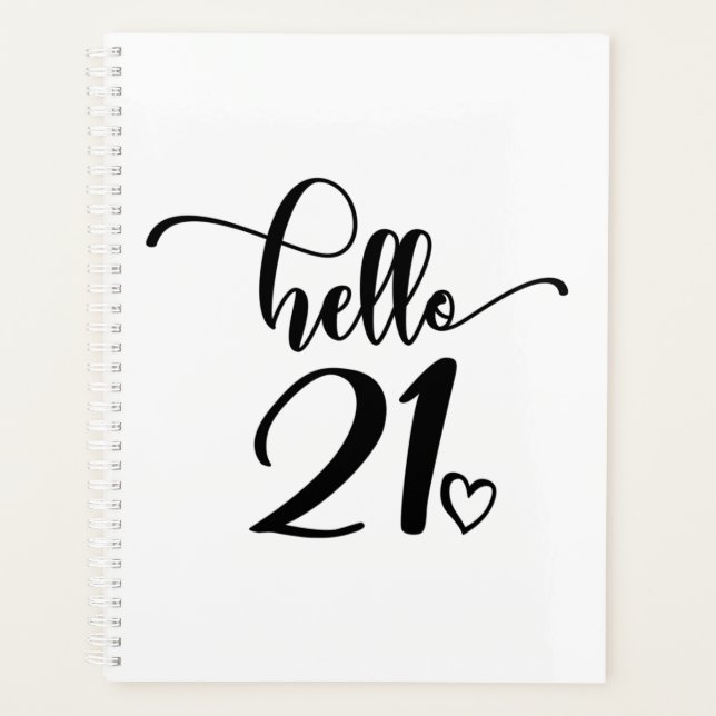 Agenda 21 Aniversario de la Mujer Hola a 21 Años (Anverso)