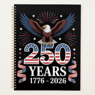 Agenda 250 Aniversario EE. UU. 1776 2026 Águila Patriótic