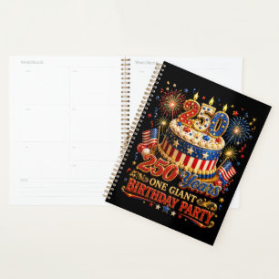 Agenda 250 años Un Cumpleaños Gigante 250 Aniversario EE.