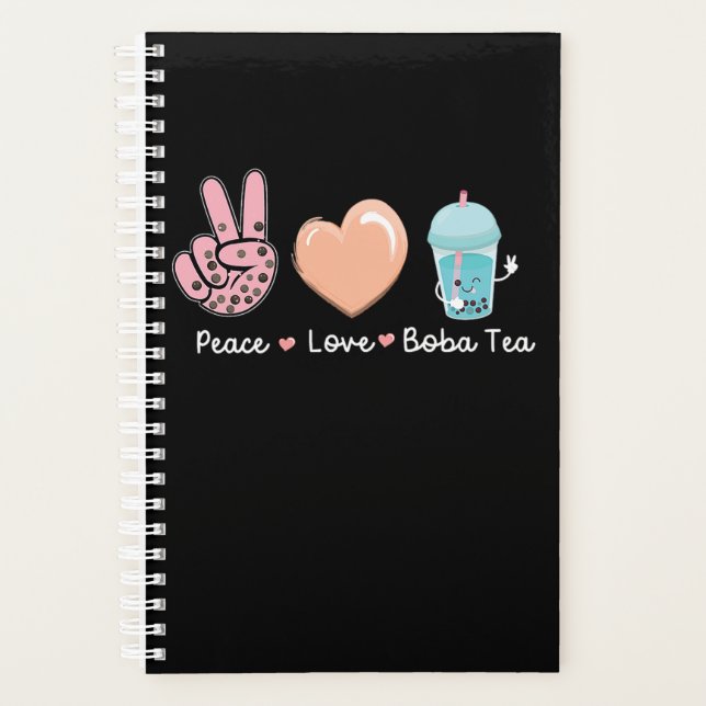 Agenda 61.Boba Tea Peace Love Boba Tea (Anverso)