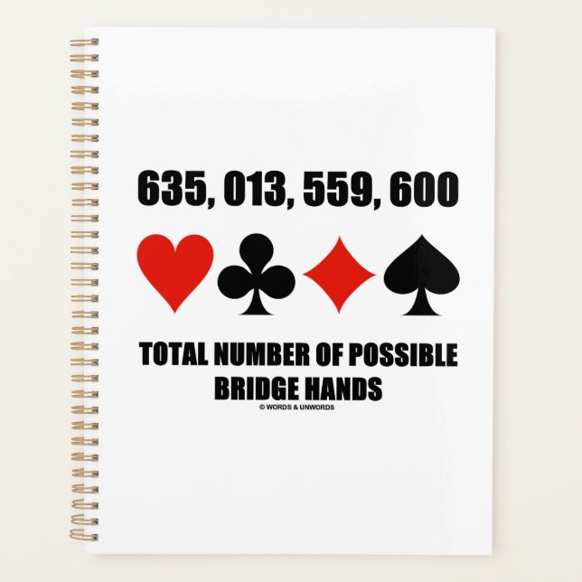 Agenda 635.013.559.600 Total No De Posibles Manos Puentes (Anverso)