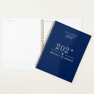 Agenda 8.5 x 11 Navy Planner 202*-2* para el hogar o la o